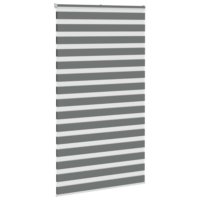 ギャラリービューアに画像をロードする, Vidaxl zebra rolgordijn 130x230 cm stofbreedte 125,9 cm donkergrijs
