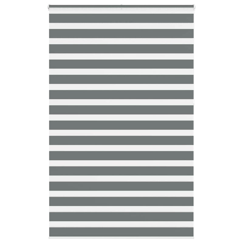 Load image into Gallery viewer, Vidaxl zebra rolgordijn 140x230 cm stofbreedte 135,9 cm donkergrijs
