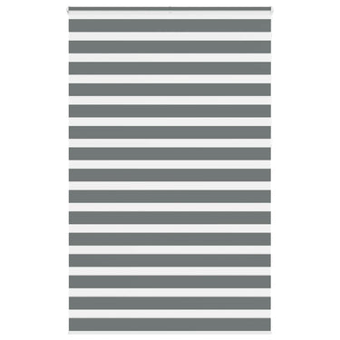 Vidaxl zebra rolgordijn 150x230 cm stofbreedte 145,9 cm donkergrijs