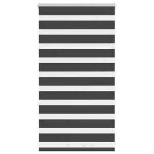 Vidaxl zebra rolgordijn 80x100 cm stofbreedte 75,9 cm zwart