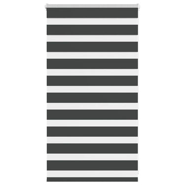 Vidaxl zebra rolgordijn 85x100 cm stofbreedte 80,9 cm zwart