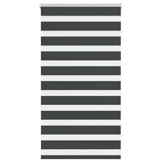 Vidaxl zebra rolgordijn 85x100 cm stofbreedte 80,9 cm zwart