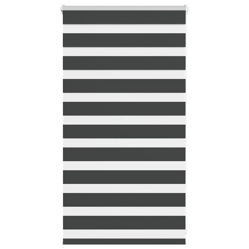 Afbeelding laden in galerijviewer, Vidaxl zebra rolgordijn 90x100 cm stofbreedte 85,9 cm zwart
