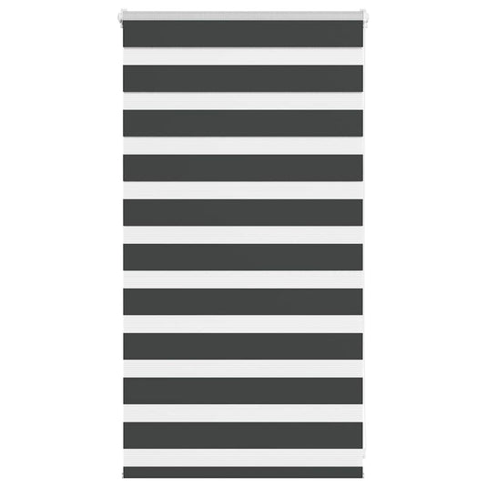 Vidaxl zebra rolgordijn 90x100 cm stofbreedte 85,9 cm zwart