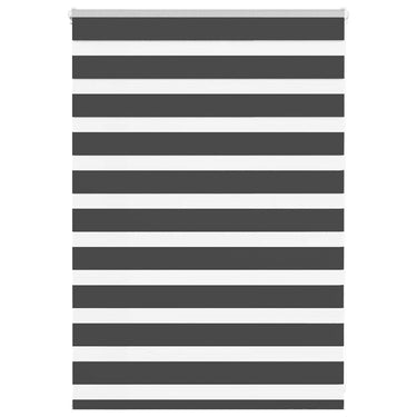 Vidaxl zebra rolgordijn 95x100 cm stofbreedte 90,9 cm zwart