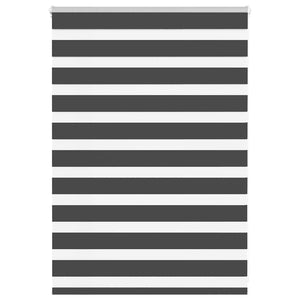 Vidaxl zebra rolgordijn 115x100 cm stofbreedte 110,9 cm zwart
