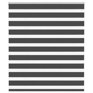 Vidaxl zebra rolgordijn 120x100 cm stofbreedte 115,9 cm zwart