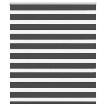 Vidaxl zebra rolgordijn 125x100 cm stofbreedte 120,9 cm zwart