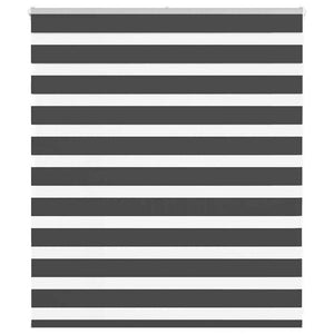 Vidaxl zebra rolgordijn 135x100 cm stofbreedte 130,9 cm zwart