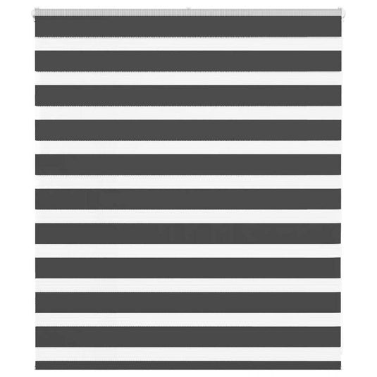 Vidaxl zebra rolgordijn 135x100 cm stofbreedte 130,9 cm zwart