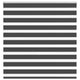 Vidaxl zebra rolgordijn 140x100 cm stofbreedte 135,9 cm zwart