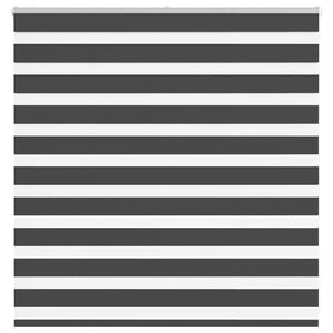 Vidaxl zebra rolgordijn 145x100 cm stofbreedte 140,9 cm zwart