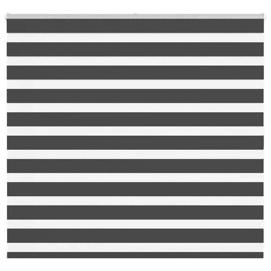 Vidaxl zebra rolgordijn 160x100 cm stofbreedte 155,9 cm zwart