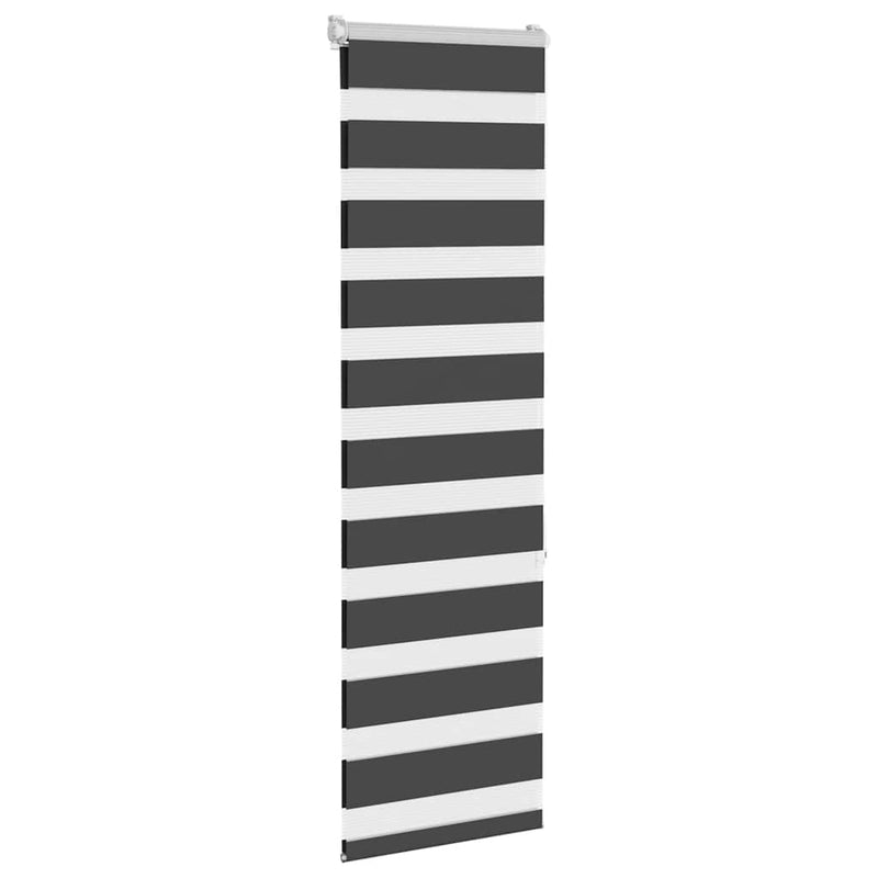 Load image into Gallery viewer, Vidaxl zebra rolgordijn 40x150 cm stofbreedte 35,9 cm zwart
