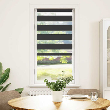 Vidaxl zebra rolgordijn 55x150 cm stofbreedte 50,9 cm zwart