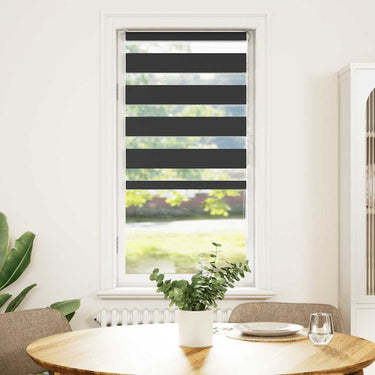 Vidaxl zebra rolgordijn 60x150 cm stofbreedte zwart 55,9 cm