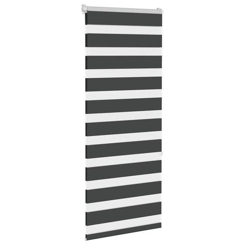 Load image into Gallery viewer, Vidaxl zebra rolgordijn 65x150 cm stofbreedte 60,9 cm zwart
