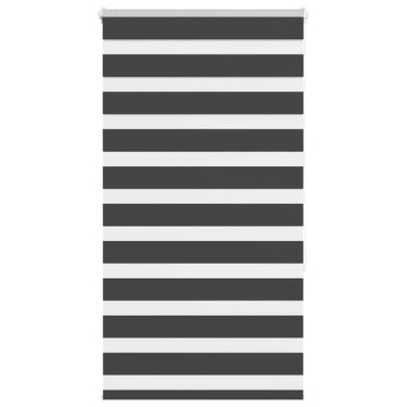 Vidaxl zebra rolgordijn 75x150 cm stofbreedte 70,9 cm zwart