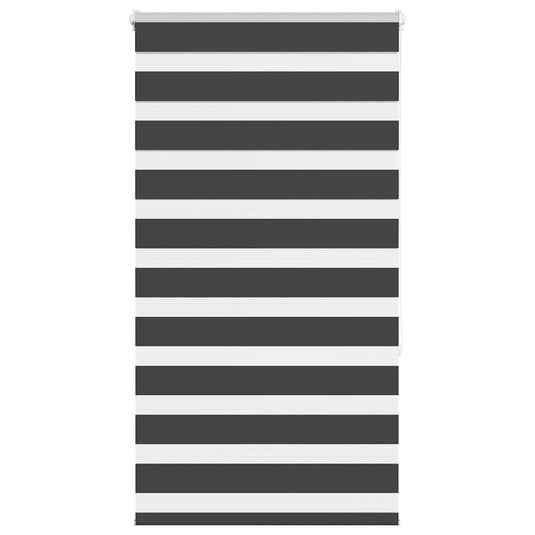 Vidaxl zebra rolgordijn 75x150 cm stofbreedte 70,9 cm zwart