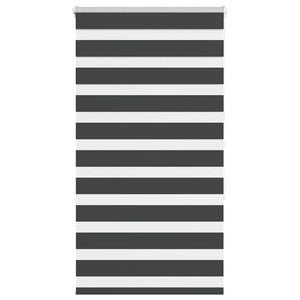 Vidaxl zebra rolgordijn 90x150 cm stofbreedte 85,9 cm zwart
