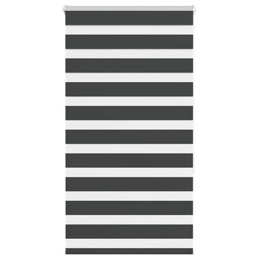 Vidaxl zebra rolgordijn 90x150 cm stofbreedte 85,9 cm zwart