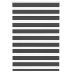 Vidaxl zebra rolgordijn 100x150 cm stofbreedte 95,9 cm zwart