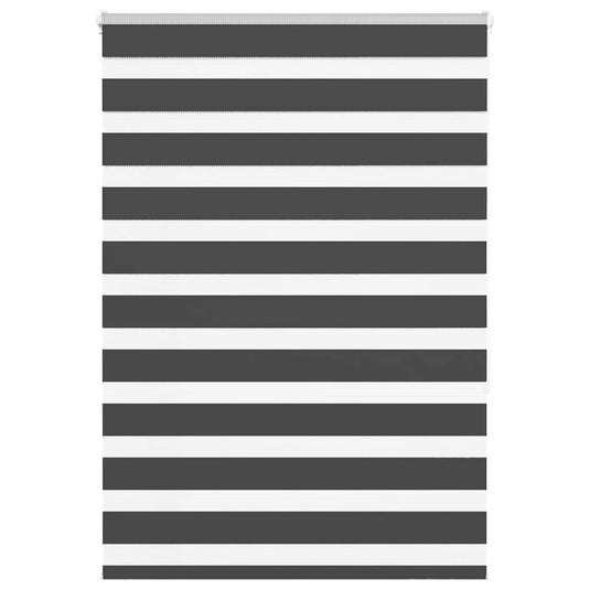 Vidaxl zebra rolgordijn 100x150 cm stofbreedte 95,9 cm zwart