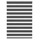 Vidaxl zebra rolgordijn 100x150 cm stofbreedte 95,9 cm zwart