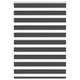 Vidaxl zebra rolgordijn 105x150 cm stofbreedte 100,9 cm zwart