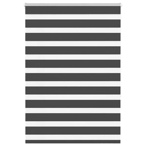 Vidaxl zebra rolgordijn 110x150 cm stofbreedte 105,9 cm zwart