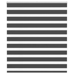 Vidaxl zebra rolgordijn 120x150 cm stofbreedte 115,9 cm zwart