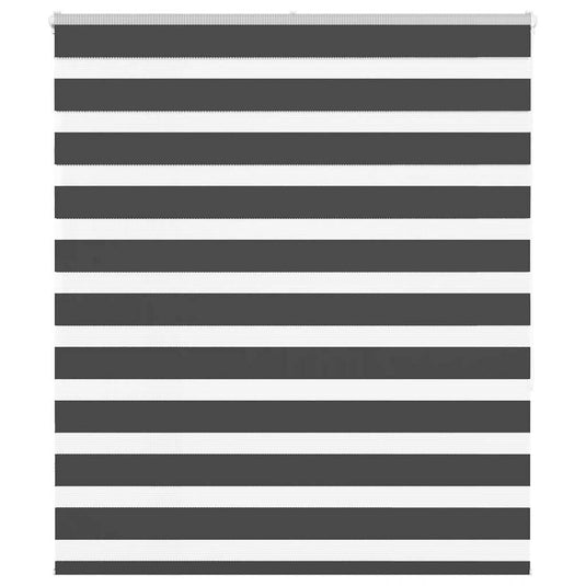 Vidaxl zebra rolgordijn 120x150 cm stofbreedte 115,9 cm zwart
