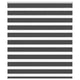 Vidaxl zebra rolgordijn 125x150 cm stofbreedte 120,9 cm zwart