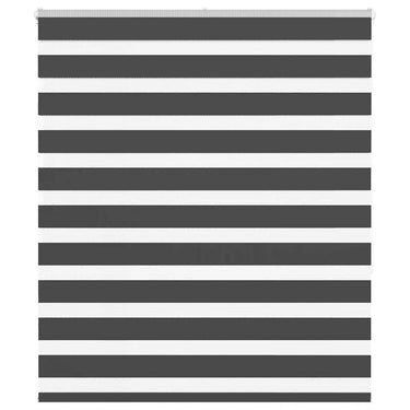 Vidaxl zebra rolgordijn 125x150 cm stofbreedte 120,9 cm zwart