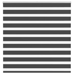 Vidaxl zebra rolgordijn 140x150 cm stofbreedte 135,9 cm zwart