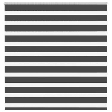 Vidaxl zebra rolgordijn 145x150 cm stofbreedte 140,9 cm zwart