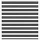 Vidaxl zebra rolgordijn 150x150 cm stofbreedte 145,9 cm zwart