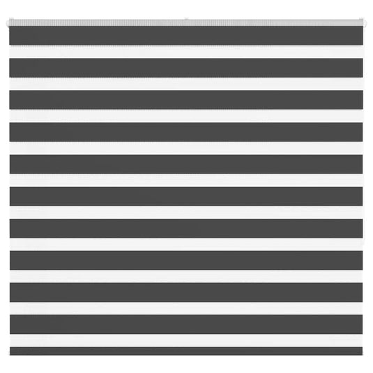 Vidaxl zebra rolgordijn 155x150 cm stofbreedte 150,9 cm zwart