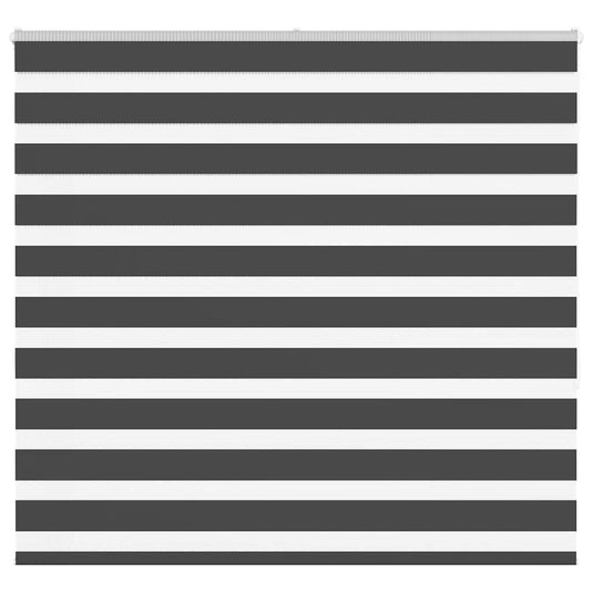Vidaxl zebra rolgordijn 160x150 cm stofbreedte 155,9 cm zwart