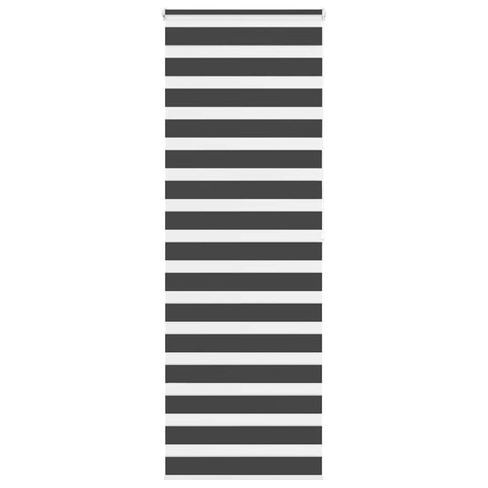Vidaxl zebra rolgordijn 80x200 cm stofbreedte 75,9 cm zwart