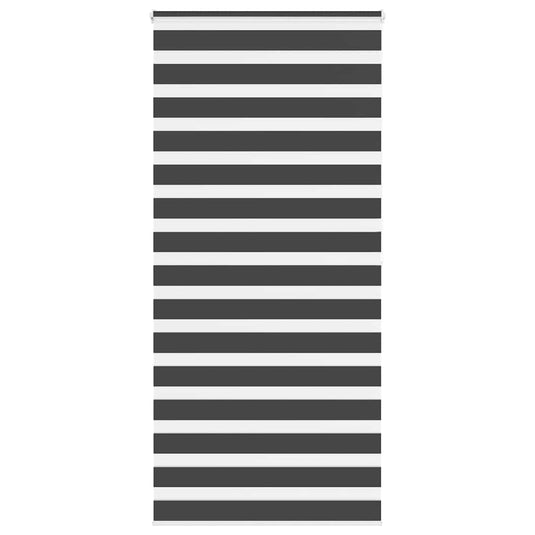 Vidaxl zebra rolgordijn 95x200 cm stofbreedte 90,9 cm zwart