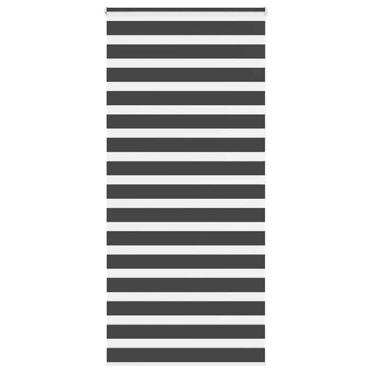Vidaxl zebra rolgordijn 105x200 cm stofbreedte 100,9 cm zwart