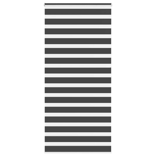 Vidaxl zebra rolgordijn 115x200 cm stofbreedte 110,9 cm zwart
