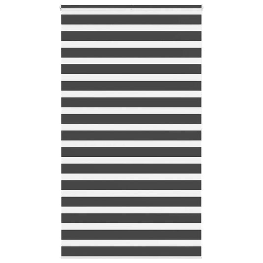 Vidaxl zebra rolgordijn 125x200 cm stofbreedte 120,9 cm zwart