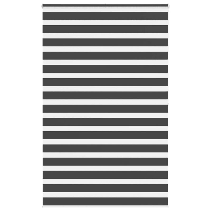 Load image into Gallery viewer, Vidaxl zebra rolgordijn 145x200 cm stofbreedte 140,9 cm zwart
