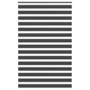 Vidaxl zebra rolgordijn 150x200 cm stofbreedte 145,9 cm zwart
