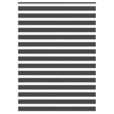 Vidaxl zebra rolgordijn 155x200 cm stofbreedte 150,9 cm zwart