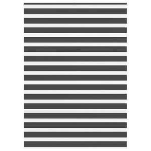 Vidaxl zebra rolgordijn 165x200 cm stofbreedte 160,9 cm zwart