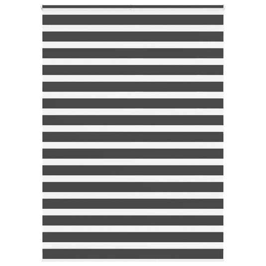 Vidaxl zebra rolgordijn 165x200 cm stofbreedte 160,9 cm zwart