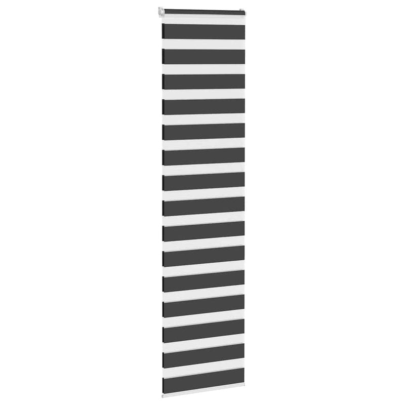 Load image into Gallery viewer, Vidaxl zebra rolgordijn 65x230 cm stofbreedte 60,9 cm zwart
